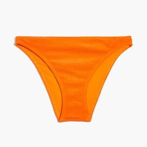 Solid & Striped Terry Tati Bikini Bottom in Tangerine Large NWT